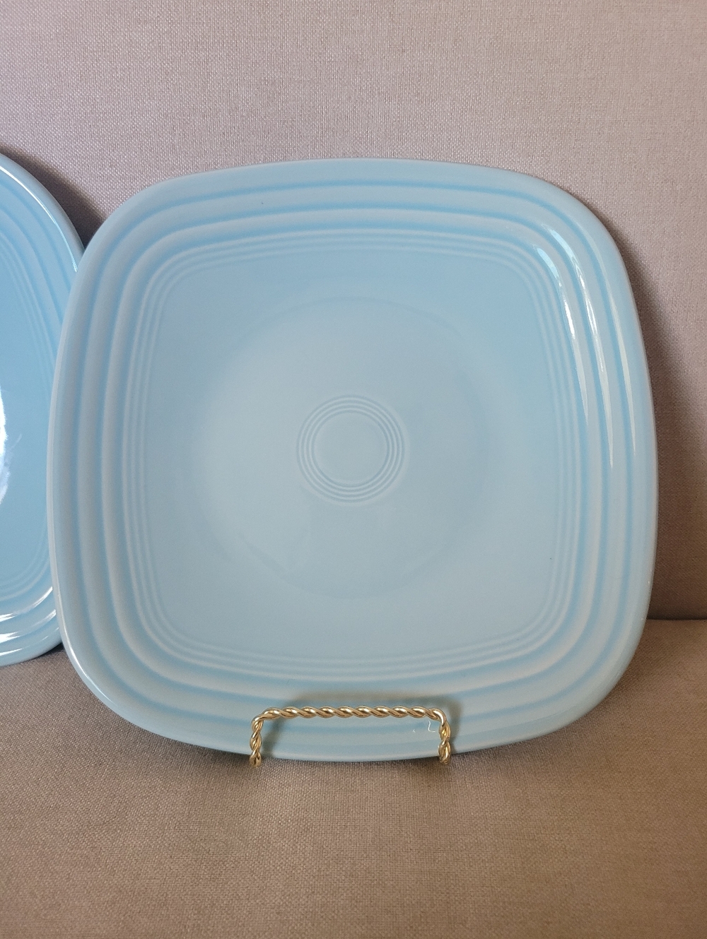 Fiesta Sky Square Lunch Plates - Picture 2 of 5